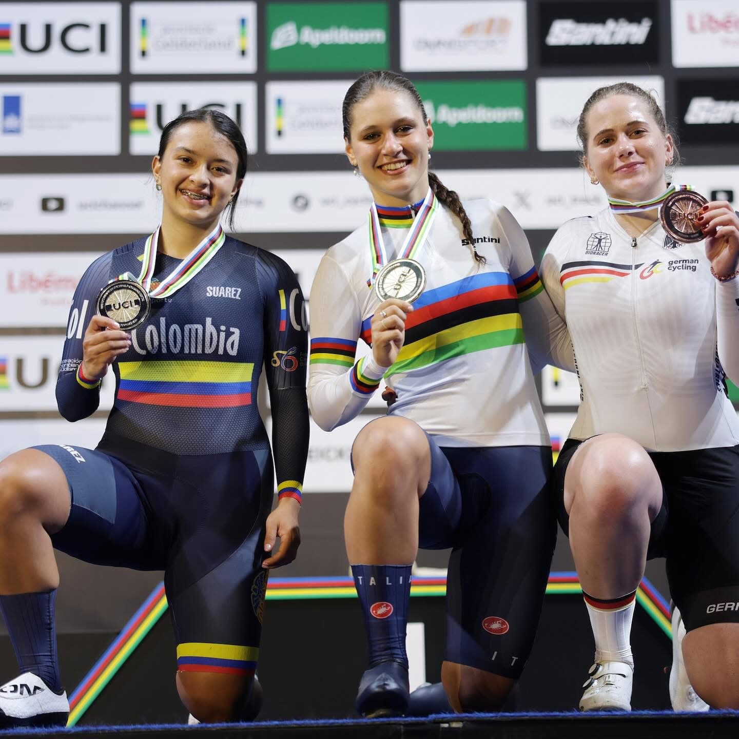 Valería Hernández Vergara representa a Colombia en el Campeonato Mundial Junior de Ciclismo de Pista